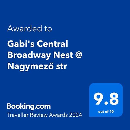 Gabi'S Central Broadway Nest @ Nagymezo Str Budapeşte Dış mekan fotoğraf